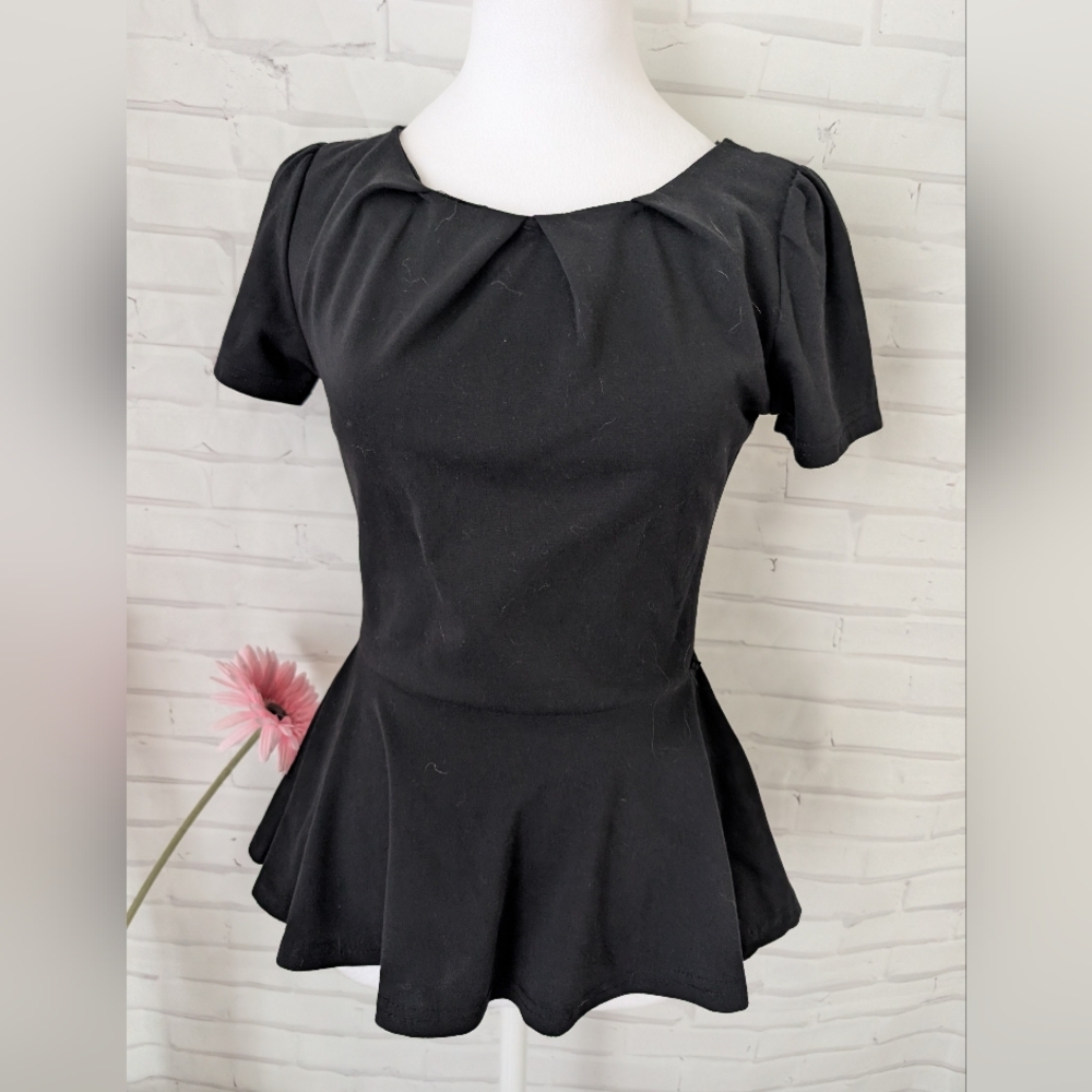 Seductions Elegant Black Women's Top
